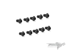 TR-ALS-UBK 7075-T6 M3 Hex. Socket UFO Head Screw(Black)  10pcs.