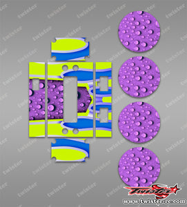 TR-AM174010-MA10 ARROWMAX AM-174010 Tyre Warmer Metallic/Optical White Pattern Wrap ( Type A10 ) 4 Colors