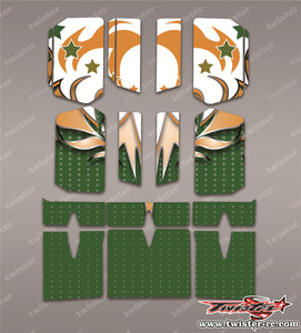 TR-BE-MA13 Beta Wing Metallic/Optical White Pattern Wrap ( Type A13 )4 Colors