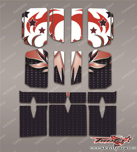 TR-BE-MA13 Beta Wing Metallic/Optical White Pattern Wrap ( Type A13 )4 Colors