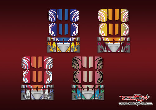 TR-BE-MA14 Beta Wing Metallic/Optical White Pattern Wrap ( Type A14 )4 Colors