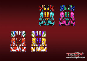 TR-BE-MA20  Beta Wing Metallochrome/Optical white Wave Pattern Wrap ( Type A20 ) 4 colors
