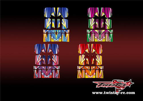 TR-BE-MA4 Beta Wing Metallic/Optical White Pattern Wrap ( Type A4 )