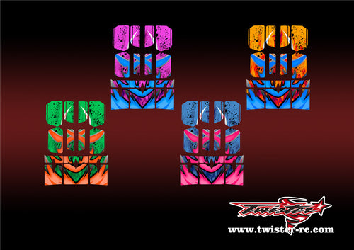 TR-BE-MA7 Beta Wing Metallic/Optical White Pattern Wrap ( Type A7 )4Colors