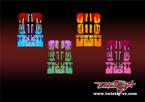TR-BE-MA9 Beta Wing Metallic/Optical White Pattern Wrap ( Type A9 ) 4 colors