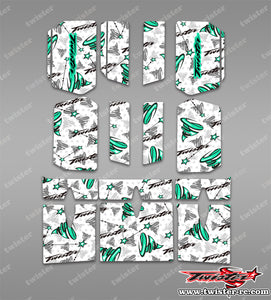 TR-BE-MT2 Beta Wing Optical White Pattern Wrap ( Type MT2 )4 Colors
