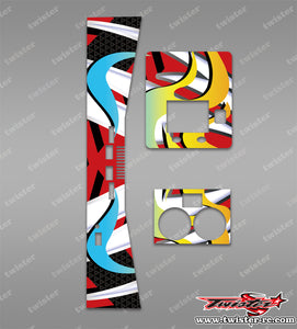 TR-D2-MA17 ISDT D2 Charger Metallic/Optical White Pattern Wrap ( Type A17 )4 Colors