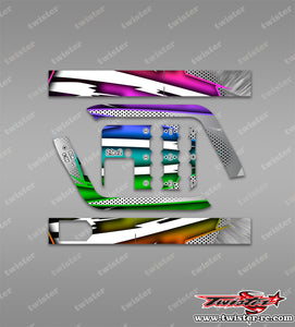 TR-DCP-MA8  SKYRC DC POWER Distributor Metallic/Optical White Pattern Wrap ( Type A8 ) 4 colors