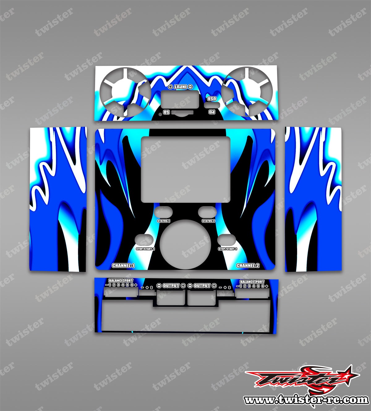 TR-DX6-MA1 icharger DX6 Metallochrome Wave Pattern Wrap TR-DX6-MA1 icharger DX6 Metallochrome Wave Pattern Wrap
