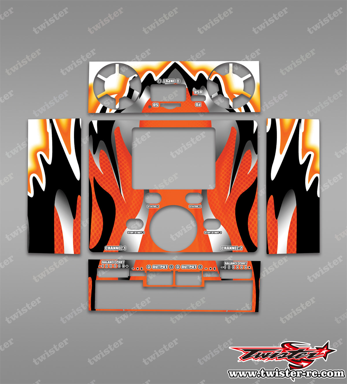 TR-DX6-MA1 icharger DX6 Metallochrome Wave Pattern Wrap TR-DX6-MA1 icharger DX6 Metallochrome Wave Pattern Wrap