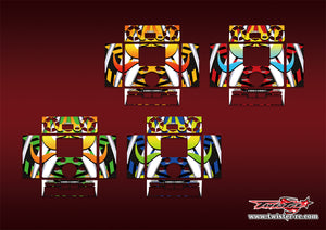 TR-DX6-MA17 icharger DX6 Metallic/Optical White Pattern Wrap ( Type A17 ) 4 Colors