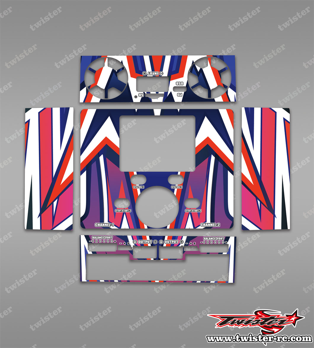 TR-DX6-MA4 icharger DX6 Metallic/Optical White Pattern Wrap ( Type A4 ) 4colors