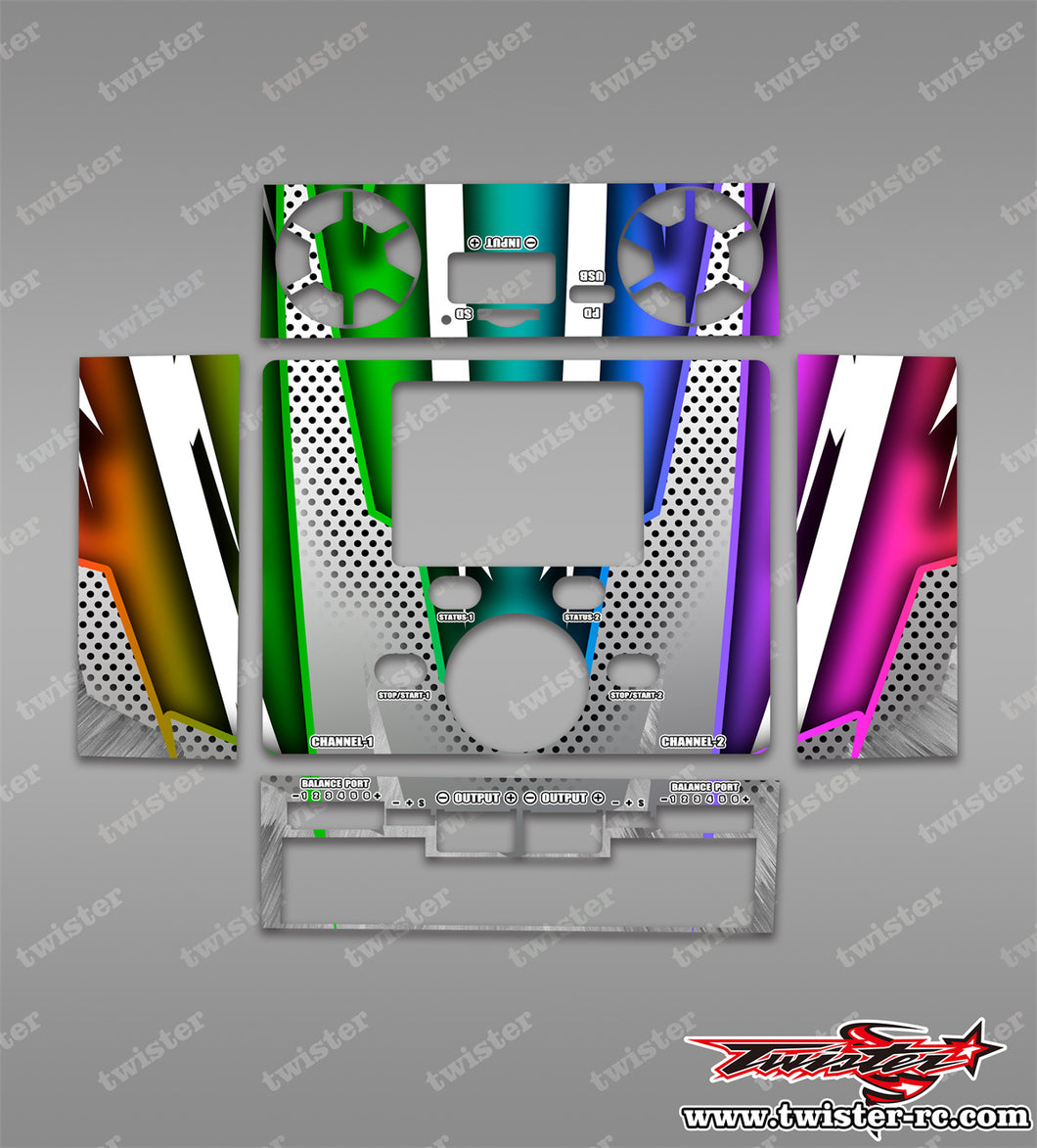 TR-DX6-MA8 icharger DX6 Metallic/Optical White Pattern Wrap ( Type A8 ) 4colors