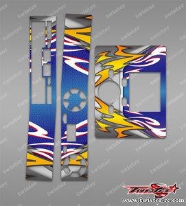 TR-DX8-MA14 icharger DX8 Metallic/Optical White Pattern Wrap ( Type A14 )4 Colors