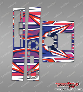 TR-DX8-MA4 icharger DX8 Metallic/Optical White Pattern Wrap ( Type A4 ) 4colors