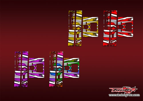TR-DX8-MA8 icharger DX8 Metallic/Optical White Pattern Wrap ( Type A8 ) 4colors