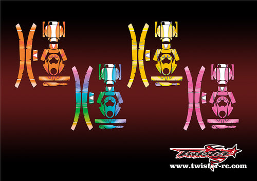 TR-EAR-MA11 Eartec Metallic/Optical White Pattern Wrap ( Type A11 )  4 Colors