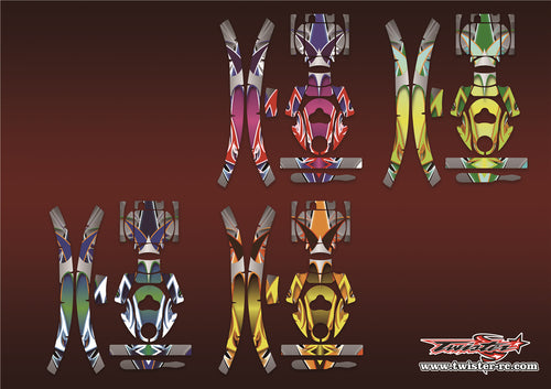 TR-EAR-MA12 Eartec Metallic/Optical White Pattern Wrap ( Type A12 )4 Colors