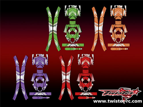 TR-EAR-MA5 Eartec Metallic/Optical White Pattern Wrap ( Type A5 )
