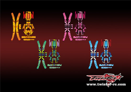 TR-EAR-MA9 Eartec Metallic/Optical White Pattern Wrap ( Type A8 ) 4 Colors(2pcs.）