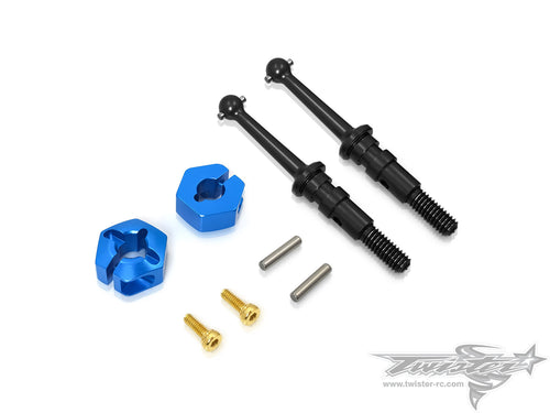 TR-EP100C-T301 Drive Shaft with Clip 12mm Wheel Adapter ( Tamiya T301 )