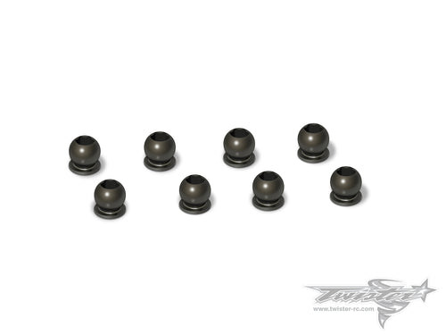 TR-EP155-Y 7075-T6 Hard Coated Alu. 5.8mm Shock End Ball  ( For Yokomo BD7/15/16/BD8 ) 8pcs.