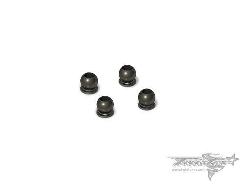 TR-EP157 7075-T6 Hard Coated Alum. 5.8mm Pivot Ball With 3mm Hex   ( For Xray X12/'16/'17/'18/US/EU ) 4pcs.
