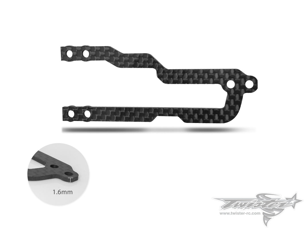 TR-EP189-R 1.6mm/2mm Graphite Rear Upper Plate For Mugen MTC1