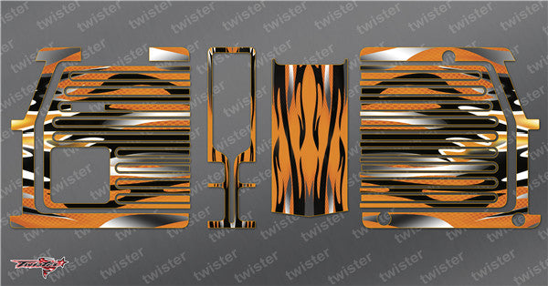 TR-GMC-MA1 GM Polaron EX Charger Metallic/Optical White Pattern Wrap ( Type A1 )