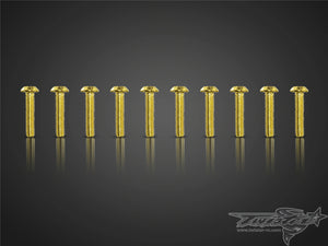 TR-GST-B Gold Plated M3 Button Head Screws