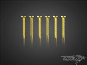 TR-GST-B Gold Plated M3 Button Head Screws