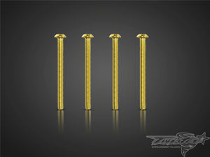 TR-GST-B Gold Plated M3 Button Head Screws