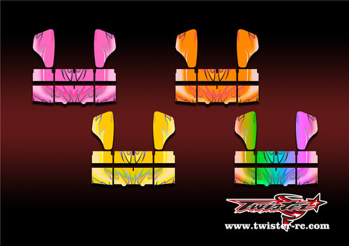 TR-HBW-MA11 HB Racing Wing Metallic/Optical White Pattern Wrap ( Type A11 ) 4 Colors