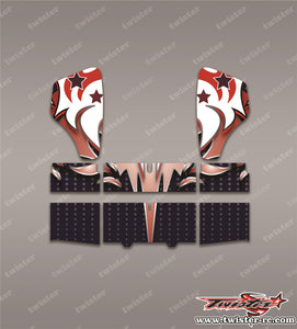 TR-HBW-MA13 HB Racing Wing Metallic/Optical White Pattern Wrap ( Type A13 )4 Colors