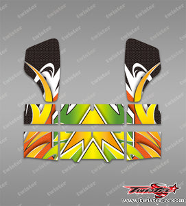 TR-HBW-MA15 HB Racing Wing Metallic/Optical White Pattern Wrap ( Type A15)4 Colors