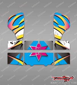 TR-HBW-MA16 HB Racing Wing Metallic/Optical White Pattern Wrap ( Type A16)4 Colors