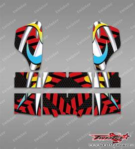 TR-HBW-MA17 HB Racing Wing Metallic/Optical White Pattern Wrap ( Type A17 )4 Colors