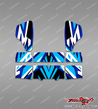 TR-HBW-MA19 HB Racing Wing Metallic/Optical White Pattern Wrap ( Type A19 ) 4 Colors