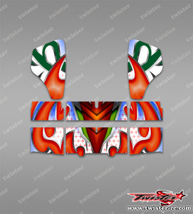 TR-HBW-MA20  HB Racing Wing Metallochrome/Optical white Wave Pattern Wrap ( Type A20 ) 4 colors
