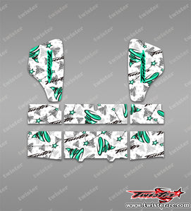 TR-HBW-MT2 HB Racing Wing Optical White Pattern Wrap ( Type MT2 )4 Colors