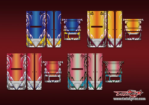 TR-HO-MA14 Hudy Off Road Starter Box Metallic/Optical White Pattern Wrap ( Type A14 )4 Colors