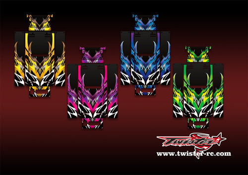 TR-HO-MA2 Hudy Off Road Starter Box Metallic/Optical White Pattern Wrap( Type A2 ) 4colors