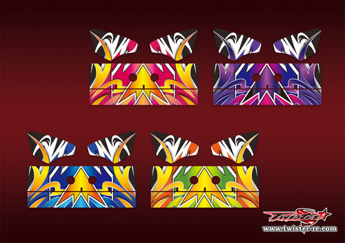 TR-K3W-MA15 Kyosho MP9 TKI3 Wing Metallic/Optical White Pattern Wrap ( Type A15)4 Colors