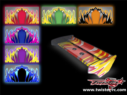 TR-K3W-MA1  Kyosho MP9 TKI3 Wing Metallic/Optical White Pattern Wrap ( Type A1 ) 6 colors