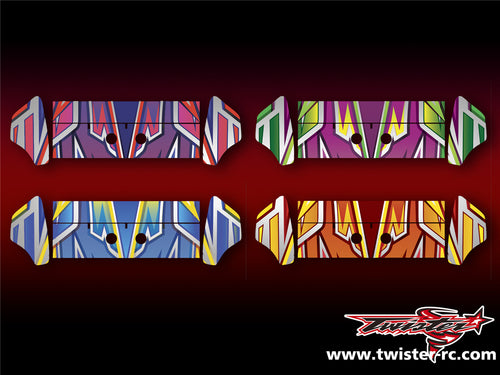 TR-K3W-MA4 Kyosho MP9 TKI3 Wing Metallic/Optical White Pattern Wrap ( Type A4 ) 4color