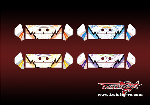 TR-K3W-MA6 Kyosho MP9 TKI3 Wing Metallic/Optical White Pattern Wrap( Type A6 )4 Colors