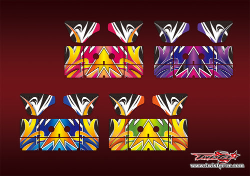 TR-K4W-MA15 Kyosho MP9 TKI4 Wing Metallic/Optical White Pattern Wrap ( Type A15)4 Colors