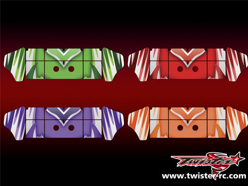 TR-K4W-MA5 Kyosho MP9 TKI4 Wing Metallic/Optical White Pattern Wrap ( Type A5 )