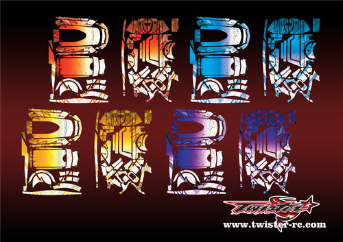 TR-M12-MA6 Sanwa M12 Metallic/Optical White Pattern Radio Wrap ( Type A6 )4 Colors