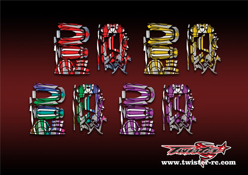 TR-M12-MA8 Sanwa M12 Metallic/Optical White Pattern Radio Wrap ( Type A8 ) 4colors